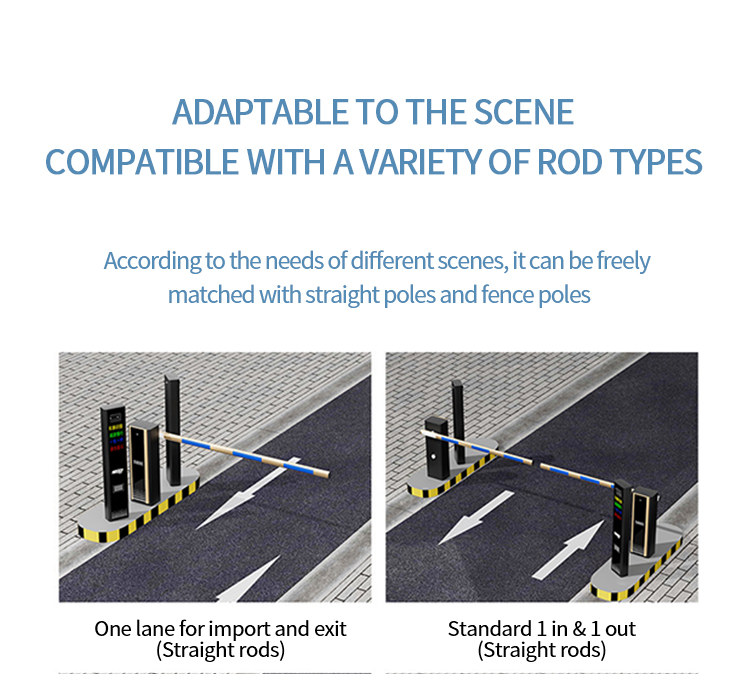 IP67 Traffic Barrier Gate Parking System Solution Anti Tailgating