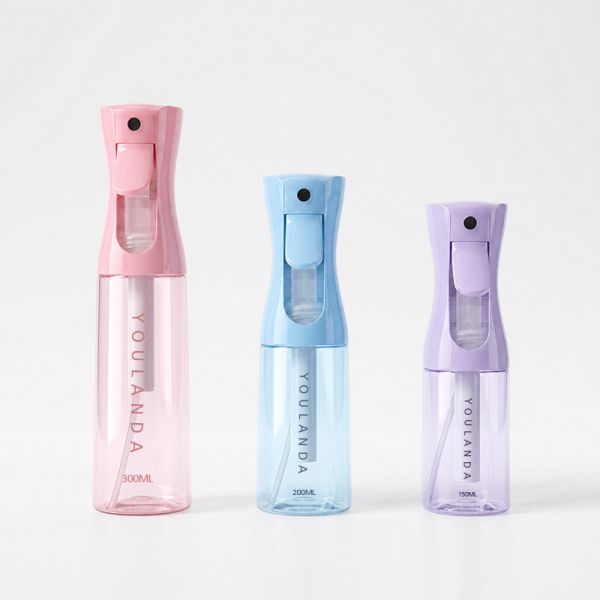 Continuous Spray Bottle 200ml 300ml High Pressure Trigger Custom Empty Continuous Mist Spray Bottle for Hair