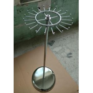 Buy cheap 20 Hooks Revolving Display Rack Belt Display Racks With Round Base Chromed AT-0113 product