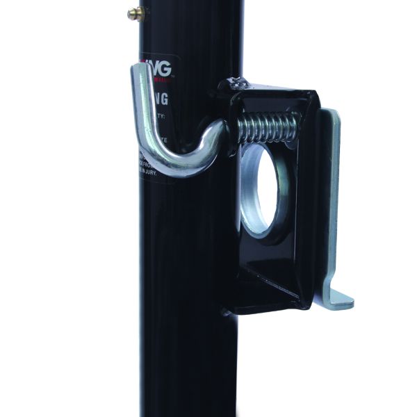 L Bend Bracket Swivel Trailer Stabilizer With Top Wind 2000lbs Capacity 10'' Lift