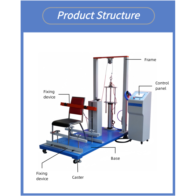 Office Chair Strength Testing Equipment Combined Seat Back Tester Machine