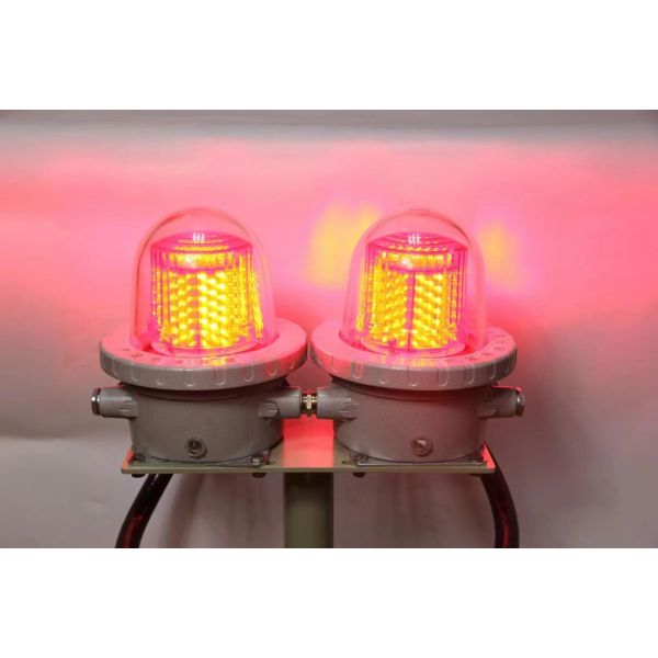 Waterproof Explosion Proof Led Light Alarm Audible And Visual Alarm  5-40W 180DB with 150 times/min