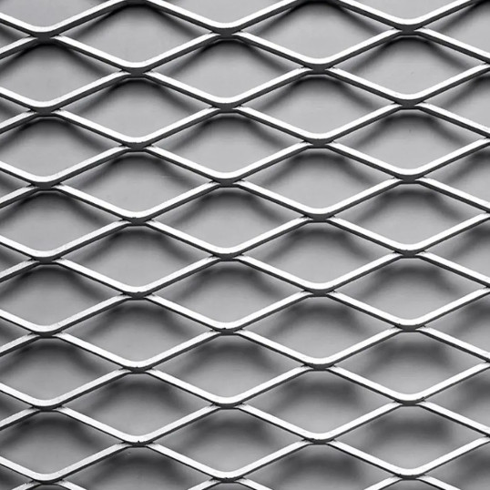 Diamond Opening Residential Expanded Sheet Metal Customized Length