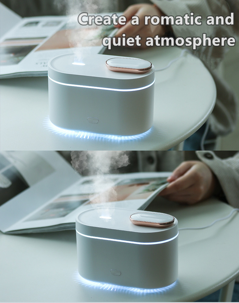 Remote Control 300ml Aromatherapy Essential Oil Crack Shape Volcano Diffuser Humidifier for Home Bedroom Black