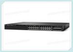 Full Duplex Cisco Fiber Optic Switch WS-C3650-24PD-S 24 Port PoE 2x10G Uplink IP