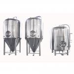 Stainless Steel Conical Fermentation Tank , Mirror Polish Beer Fermentation Tank