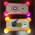 Hot Sale Universal Silicone Phone Case 3D Cartoon LED Flash Light Phone Cover