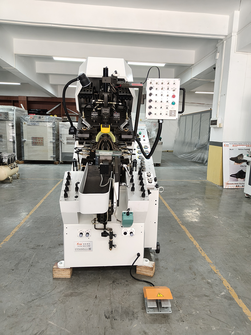 Footwear Wiping Fixing Upper Lasting Making Margin Automatic Shoes Hydraulic Toe Lasting Machine
