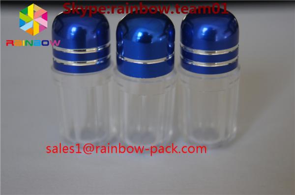 Rhino empty pill bottles for sale sex pill bottle with ring cap capsule shaped container wholesale pill bottles