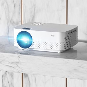 Buy cheap Q5 White Mini 1080P Projector Android 9.0 Smart Compact Projector product