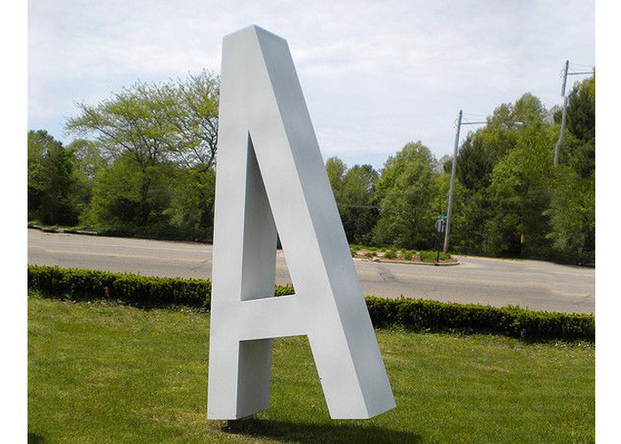 Buy cheap Free Standing Letter Stainless Steel Sculpture Corrosion Stability Painted Finishing product