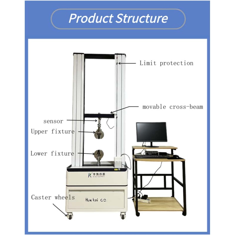 Computerized Dual Column Universal Testing Machine High Accuracy Tensile Strength Tester for Wire and Cable Manufacturer
