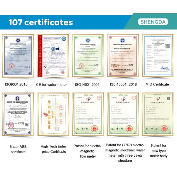 Waterproof Prepaid Water Meters Brass Token with Ciu Vending Software