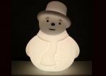 Battery Operated PE White Appearance Colorful Lighting Snowman Xmas Decoration