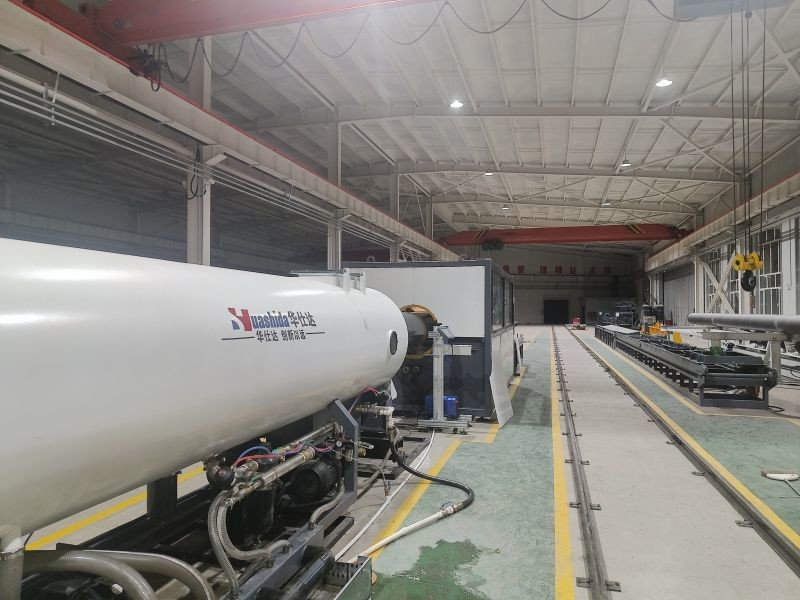 Automatic HDPE Jacket Pipe Production Line with Vacuum Calibration for Customized Diameter and Thickness