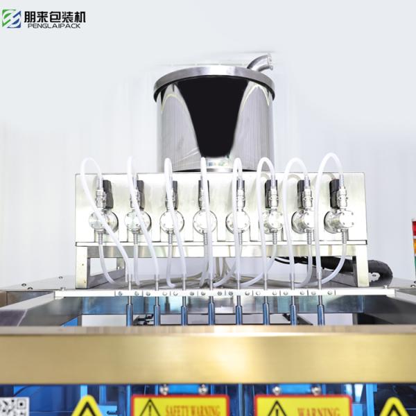 Stainless Steel Automatic Liquid Pouch Packing Machine 4 Lane 30-50bags/min