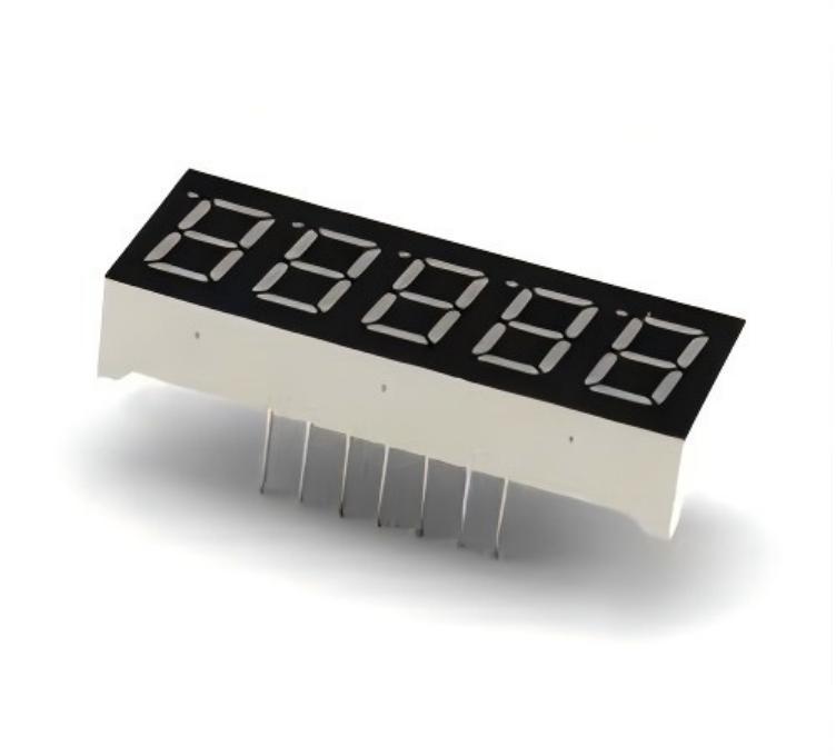 Compact LED 5 Digit 7 Segment Display 0.50 Inch Digit Height 12.7mm Suitable for Embedded Systems and Digital Indicators