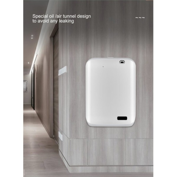 3W Two Fluid Atomization Aroma Diffuser Machine Wall-Mounted Eco Friendly PP Home Fragrance Device