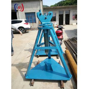 HydraulicColumnTypeCableReelStandAdjustable08mTo20mHeightForHVProjects