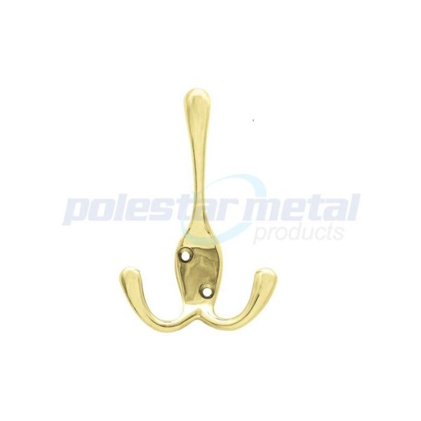 Custom Polished Brass Door Hardware Sets 1-13/16" Single Robe Hook