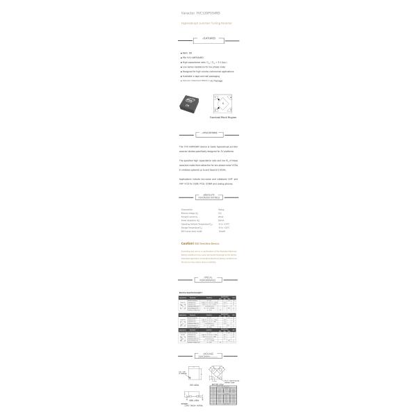 High Capacitance Ratio Voltage Variable Capacitor Diode For 3V Platforms