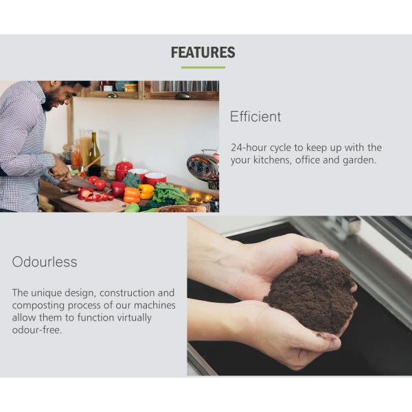 Household Portable Garden Food Waste Disposer Machine 10kg Organic Waste Disposal