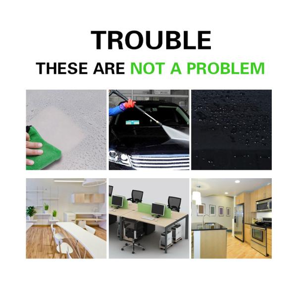 40*30cm Green Auto Detailing Microfiber Towels S M L Size High Water Absorption