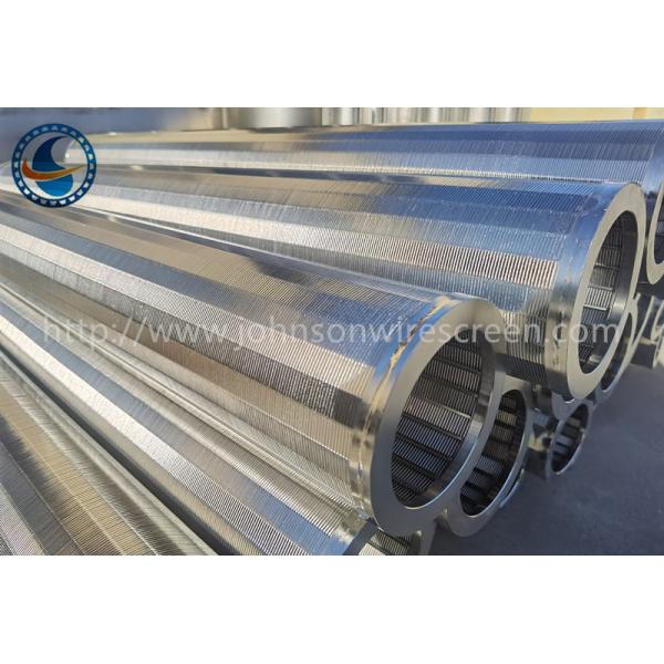 Stainless Steel 304 Welded Wedge Wire Screen Od 118mm Slot Tubes