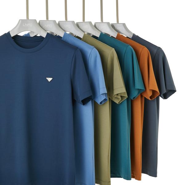 170-210grams High Elasticity Personalized Normal Oversized Plain T Shirt With Logo Custom Pattern T Shirt for Men
