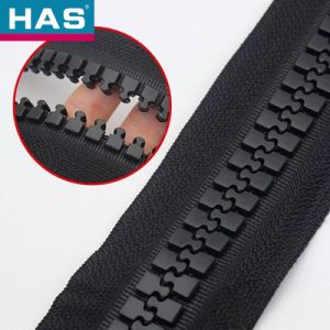 #5 Plastic Zipper Corn Teeth Plastic Open Ended Zips Customized