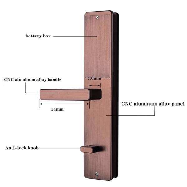 Aluminium Smart Face Recognition Cerradura Fingerprint Password Lock