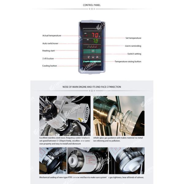 Destillation 5 Liter Rotatory For Lab 5L Digital Rotary Vacuum Evaporator