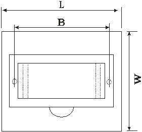 6 ways flush-mounted Plastic power Distribution Box