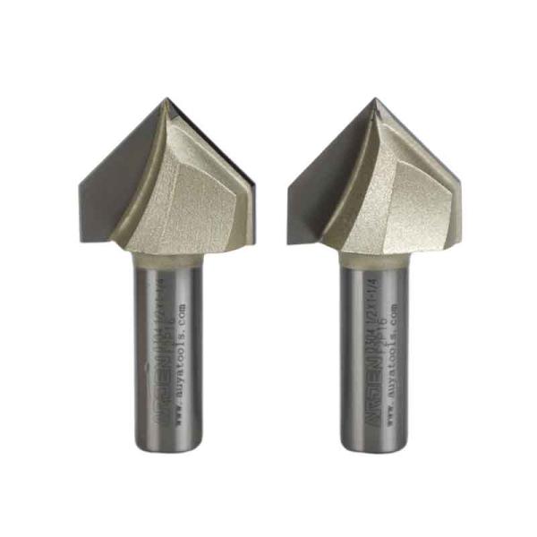 Arden CNC Controlled 3D 90 Degree V Type Bits Milling Cutter Carbide Tip Wood Carving Router Bits for Woodworking and Engraving
