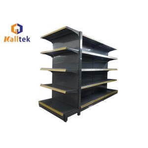 Buy cheap Multifunctional Supermarket Shelves , Gondola Rack Double Surfaces Back Plate product