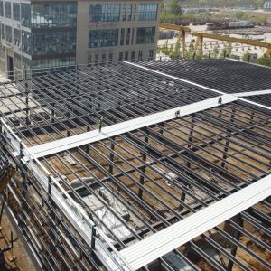 Buy cheap Arch Roof Steel Frame Building with H-Section Beams 50-Year Lifespan product