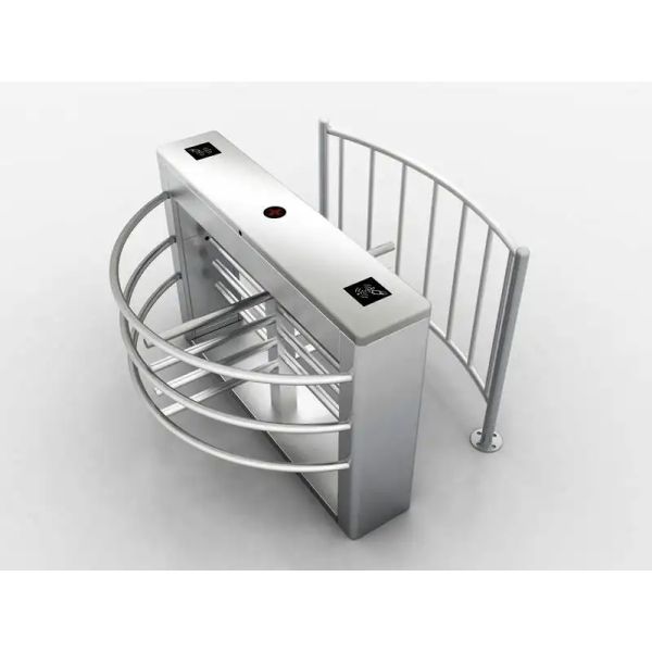 U Shape Waist Height Turnstile Face Recognition Temperature Control DC24V