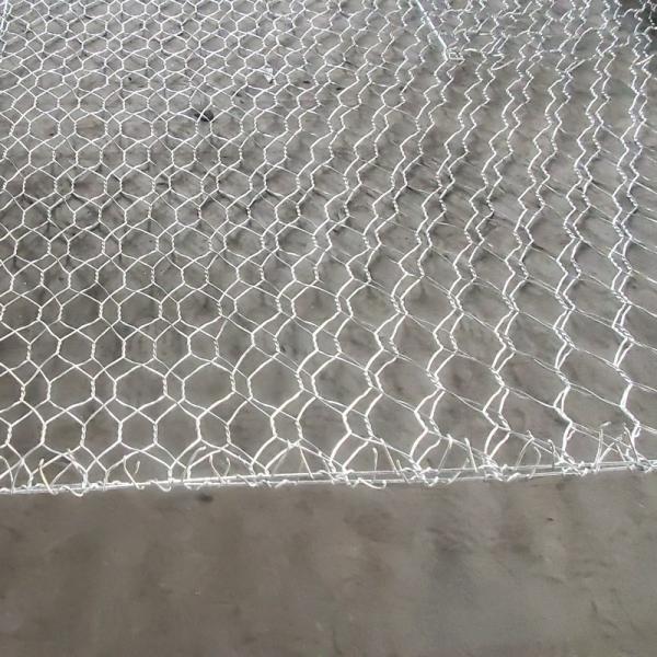 Hexagonal Rock Filled Gabion Baskets Hot Dipped Galvanized