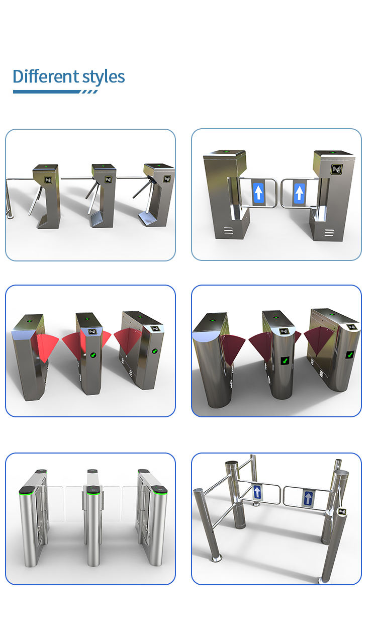 Collision Avoidance Flap Barrier Turnstile For Gate Access Management Access Control System