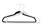 High Quality Home Usage Simple Thin Black Velvet Hangers Wholesale