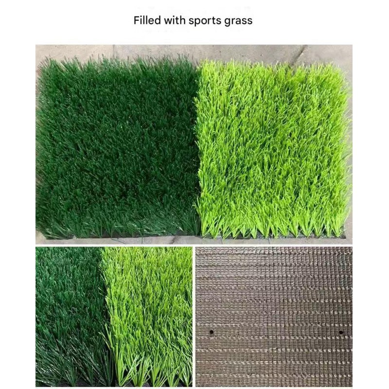 Artificial grass on kindergarten playground