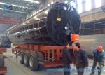 3 Axle Flue Heating Asphalt Tanker Trailer 52000 Liters Bitumen Tanker