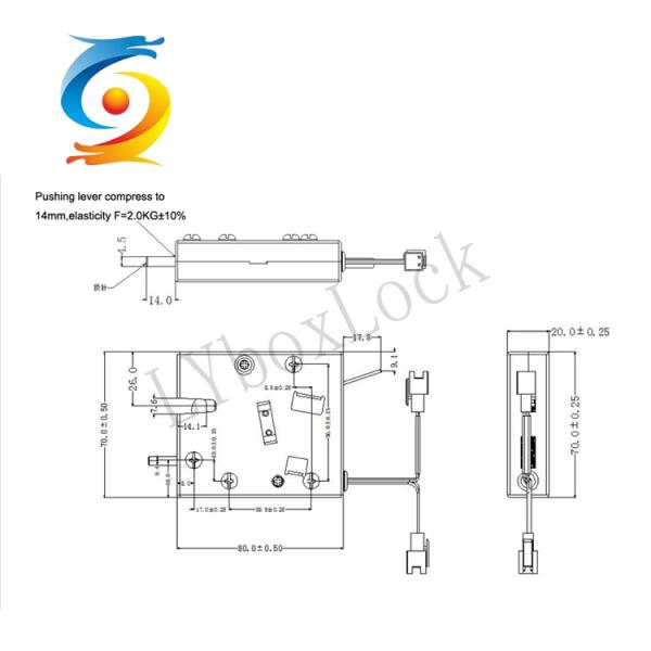 Smart Electric Cabinet Locks Pry Proof For Supermarket Automatic Lockers