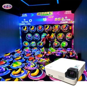 High Traffic Solution Immersive Interactive Sphere Crazy Fruits Laser Source