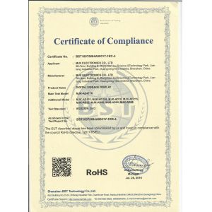 SHENZHEN MJK ELECTRONICS CO.,LIMTED Certifications