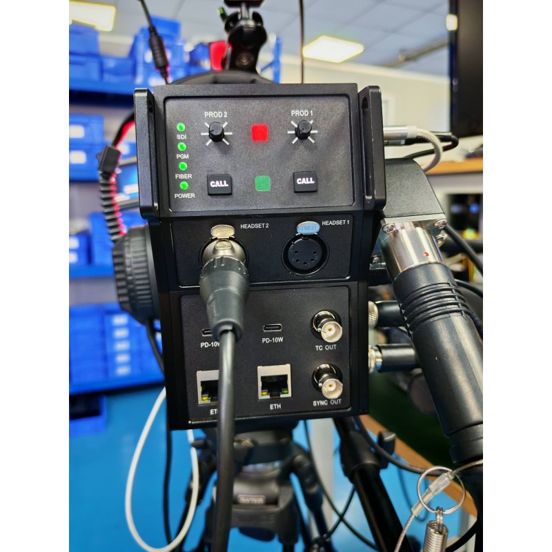 4K EFP to Fiber Camera System for Live Event With Genlock, 4 Wires Intercom, IP Control, Tally, POE+