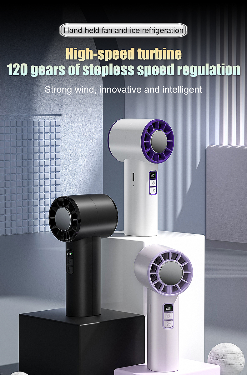 Professional Team Strong Design Capability Factory 18650 Battery OEM Support High-Speed Handheld Fan for Wedding Gifts