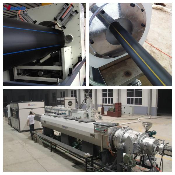 Automatic HDPE Solid Wall Pressure Pipe Extrusion Line for Water Supply