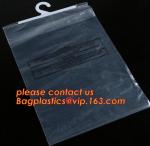 hanger hook plastic underwear packaging poly bags with hanger,Frosted PVC