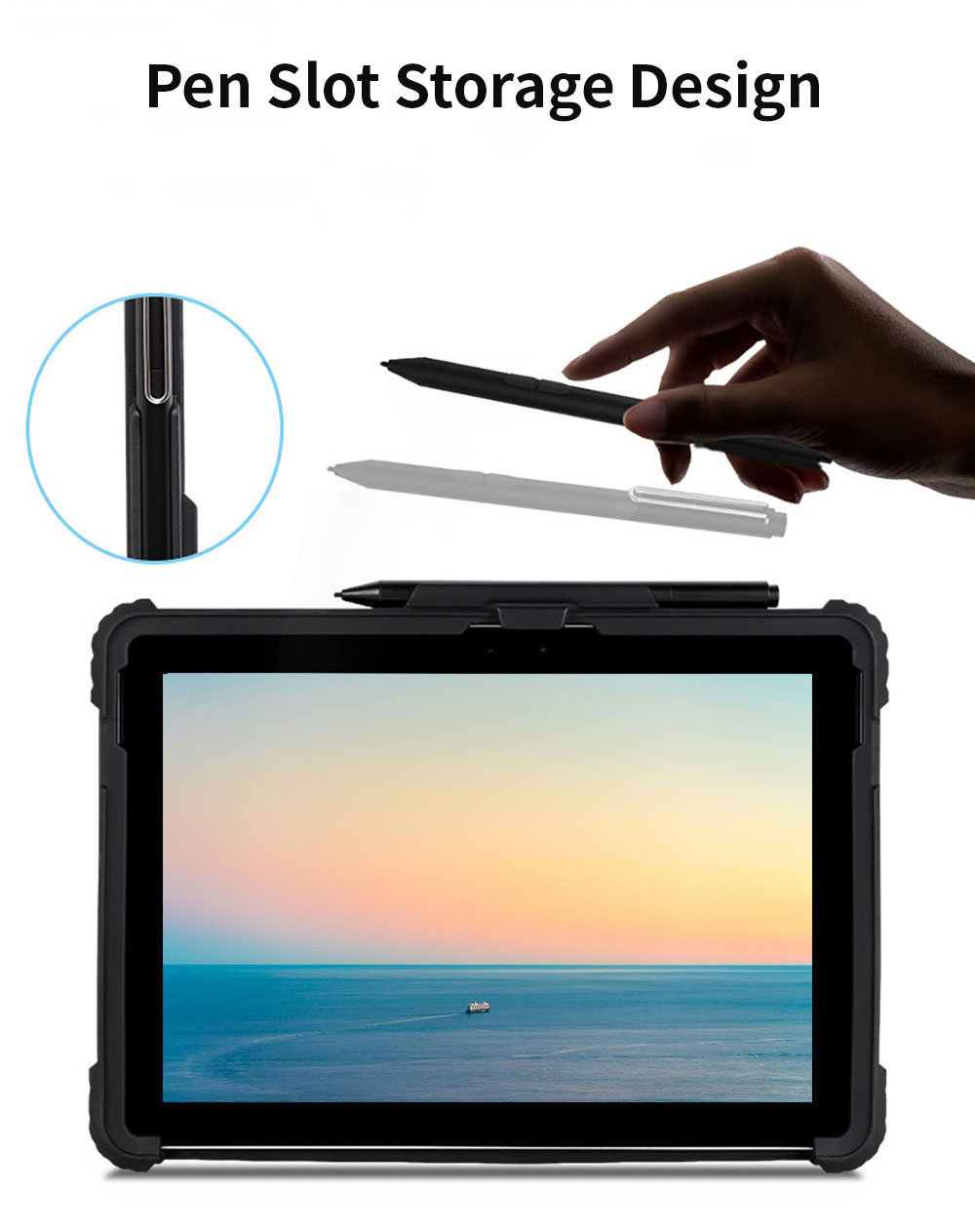 Clear Anti Drop Case for Microsoft Surface Pro 9 8 7 6 5 4 3 2 1 Go Transparent Cases 10.5 Back Protective Pbk150 Laudtec